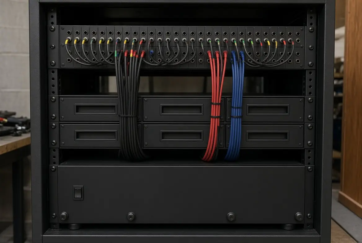 Rack revisado y cableado ordenado
